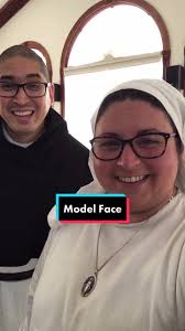 Bro. Vincent and I had a model show-down...check out his video to see who  did it best: @signovince #modelface #whodiditbest #religiouslife #fyp