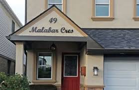 49 Malabar Cres House Numbers And House Letters This Is A Script Address Set With Cutout 1 4 Thick Acrylic Letters House Numbers House Letters House Address
