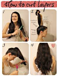 How To Make A Layered Haircut On Your Own Pretty Designs Hair Styles Curly Hair Styles Long Hair Styles