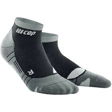 Cep Hiking Light Merino Compression Low Cut Socks For Men Stonegrey Grey