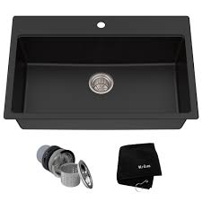 kraus 31 inch dual mount single bowl