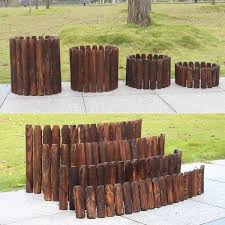 Picket Wooden Pile Flowerbed Fence Warmly Wood Garden Edging Wood Edging Flower Beds