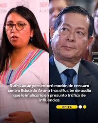 La congresista Ruth Luque criticó al ministro Juan Santiváñez —también  involucrado en el audio— por, supuestamente, haber utilizado el Ministerio  del Interior para generar redes de influencia. 📲 Más información en rpp.pe