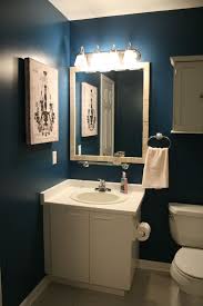 Love The Teal Color For A 1 2 Bath Blue Bathroom Decor Dark Blue Bathrooms Navy Blue Bathrooms