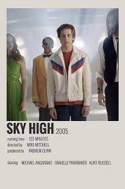 Michael angarano, kurt russell, kelly preston and others. Sky High Film Posters Minimalist Classic Films Posters Film Poster Design