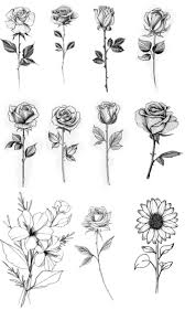 Pin By Moi On My New Small Rose Tattoo Rose Tattoo Stencil Rose Tattoos For Men