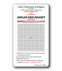 Amsler Grid Test Magnet Sample