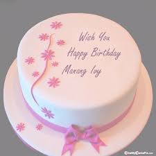 Happy Birthday Cake For Sister With Name Edit Flowers Beautiful Birthday Cake Wishes Image With Sister Name In 2020 Happy Birthday Sister Cake Beautiful Birthday Cakes Birthday Wishes Cake