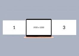 Minimal Triple Screen View Laptop Mockup Mockup Business Cards Photography Minimalism