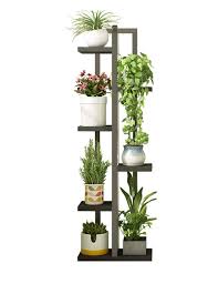 6 Tier Metal Plant Stand Flower Pots Stander Display Pots Holder For Indoor Outdoor Use Black Unit Storage Rack For Living Room Garden Balcony 15 7 X7 8 X54 Buy Online In Dominica At Dominica Desertcart Com Productid From classic wrought iron and metal designs, to modern minimalistic ceramic planters with stands, find an option.