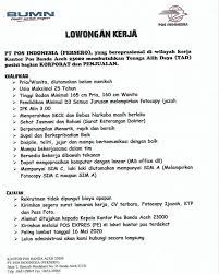 Sebuah perseroan terbatas yang melayani jasa. Lowongan Kerja Lowongan Kerja Pt Pos Indonesia D3 S1 Mei Tahun 2020