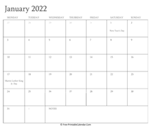 Free to download, editable, customizable, easily printable. January 2022 Calendar Templates