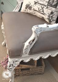 Painting Fabric With Chalk Style Paints Granny Chair Makeover Painting Fabric Furniture Painting Fabric Chairs Chalk Paint Chairs