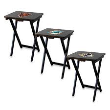 Nfl Tv Tray With Stand Collection Set Of 4 Bed Bath Beyond Tv Trays Nfl Tv Tv Tray Table