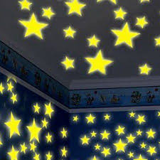 100pcs Bedroom Fluorescent Glow In The Dark Stars Wall Stickers Home Room Decor Walmart Com Wall Stickers Star Wall Dark Star