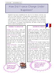 Changes Napoleon Did Middle School History Writing Napoleon