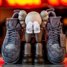 Kaws X Air Jordan 4 Sneakers Sneakers Men Fashion Sneakers Shoes Sneakers Jordans