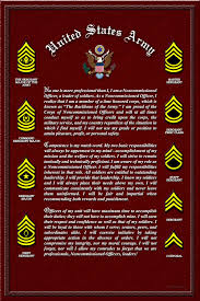 Creed Of The Noncommissioned Officer Non Commissioned Officer Soldiers Creed Airborne Army