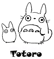 Download or print this amazing coloring page: Totoro Coloring Page Coloring Home