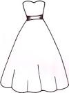 Silhouette Wedding Dress Template