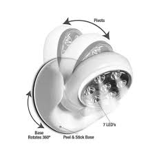 Kssfirea New Real Abs 360a Infrared Motion Activated Sensor Tick Up 7 Led Weatherproof Quality Autosensing Pa Motion Sensor Lights Porch Lighting Light Sensor