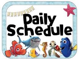 Finding Nemo Theme Daily Schedule Disney Themed Classroom Finding Nemo Theme Ocean Theme Classroom