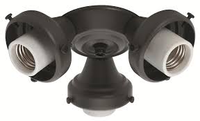 Measures 52 x 52 x 13.3 inch. Hunter Fan 3 Light Ceiling Fan Light Kit Fitter In Black Lightsonline Com