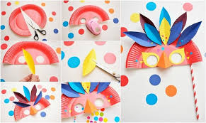 Fasching Basteln Kita Karnevalsmaske Papier Bunt Anleitung Faschingsmasken Basteln Fasching Basteln Kindergarten Basteln