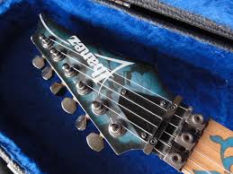 The new finish isn't all that makes this guitar different. Ibanez Jem 77 Bfp Steve Vai 1991 Blue Floral Pattern Guitar For Sale Rjv Guitars