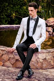Black And White Suit With Bow Tie Italian Black And White Wedding Tuxedo Groom Suit Luxury Menswear Menstyle Dapper Bnw Tux Elegance White Wedding Suit Black Suit Wedding Black Waistcoat