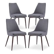 Poly And Bark Ethen Dining Chair In Grey Set Of 4 Walmart Com Dining Chairs Chair Poly Bark