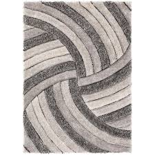 Black And White Striped Rug Clipart Well Woven San Francisco Ucci Grey Modern Geometric Stripes 7 Ft 10 In X 9 Ft 10 In 3d Carved Shag Area Rug Sf 08 7 The Home Depot In 2020 Oversized Area