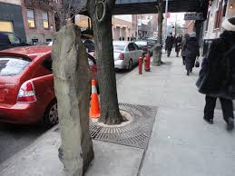City forestation instead of city administration. Art Site Joseph Beuys 7 000 Oaks New York