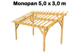 Charpente Traditionnelle Mono Pan 5 00 X 3 00 M Au Meilleurs Prix B A Bois