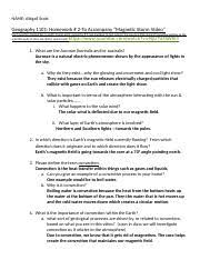 Homework 2 Magnetic Storm Video Docx Name Abigail Scot Geography 1101 Homework 2 To Accompany Magnetic Storm Video Each Question Marked Line Is Course Hero