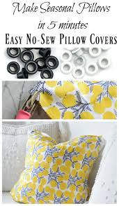 No Sew Pillows Easy Diy Nesting With Grace Sewing Pillows Diy Pillows No Sew Pillow Covers