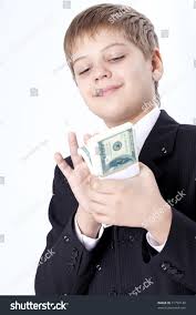 Young Rich Businessman Collecting Money Stock Photo 71759140