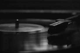 Black and white record player. Vinyl Record In Black And White Photograph By Hunter Pippin