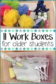 New Work Task Boxes For Special Ed Life Skills Special Education Life Skills Classroom Teaching Life Skills