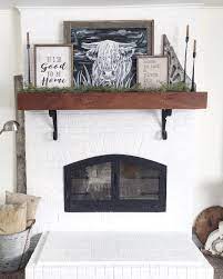 Everyday Neutral Fireplace Mantel Decor Everyday Mantle Decor Fireplace Decor Decor