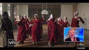 The show's instagram account dropped a fiery clip and the hashtag #wakeup also, the handmaids make it to washington, d.c. The Handmaid S Tale Cast Dances It Out Behind The Scenes Video Abc News