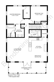 3 7 bedroom ranch house plan 2 4 baths with finished basement option 187 1149. 2 Bedroom Barndominium Floor Plans