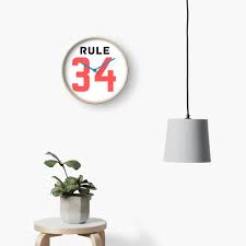 Rule 34 Clock for Sale by NoteaBigDeal | Redbubble