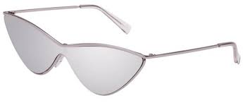 Le Specs Adam Selman The Fugitive Silver Sunglasses