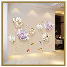 Flower in vase metal wall art, spring flower wall decor homewarming gift, 3 pieces flowers, living room/kitchen decoration, wall sign metalworldmapdesign 5 out of 5 stars (97) sale price $49.00 $ 49.00 $ 98.00 original price $98.00 (50%. Best 3d Flower Wall Sticker 3d Wallpaper For Walls Flower Wall Decor 3d Flower Wall Decor