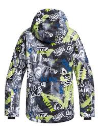 boys 8 16 mission snow jacket eqbtj03079 quiksilver