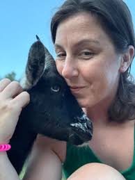 Goats will put their head in fences for grass