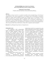Lean manufacturing adalah cara berpikir, filosofi, metode dan strategi manajemen untuk meningkatkan efisiensi di lini manufaktur atau produksi. Https Www Lppm Unmer Ac Id Webmin Assets Uploads Lj Lj201905071557194965096 Pdf