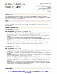 Certified Medical Coder Resume Samples Qwikresume