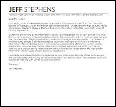 Cover letter examples in different styles, for multiple industries. Information Security Cover Letter Sample Cover Letter Templates Examples